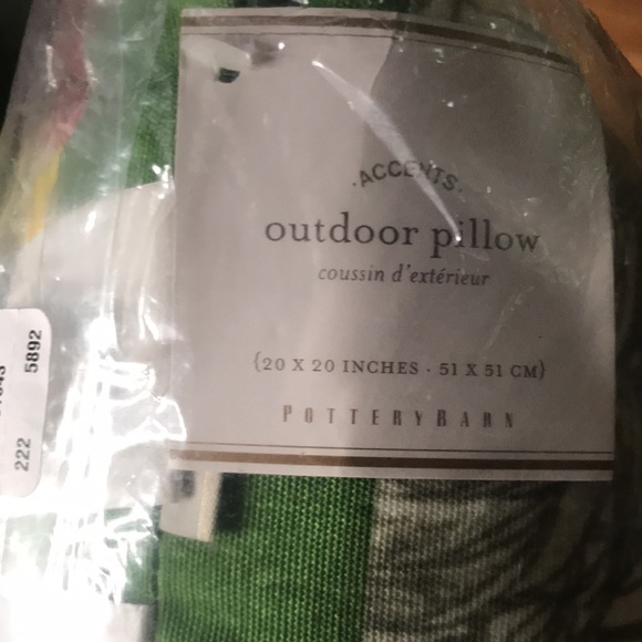 Pottery Barn Alaina Bird Large 20x20 Indoor/Outdoor Pillow with Florals … - Picture 15 of 15